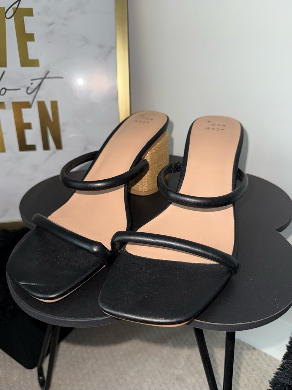 Target HOT find - Women’s Black Strappy Block Heel Sandals